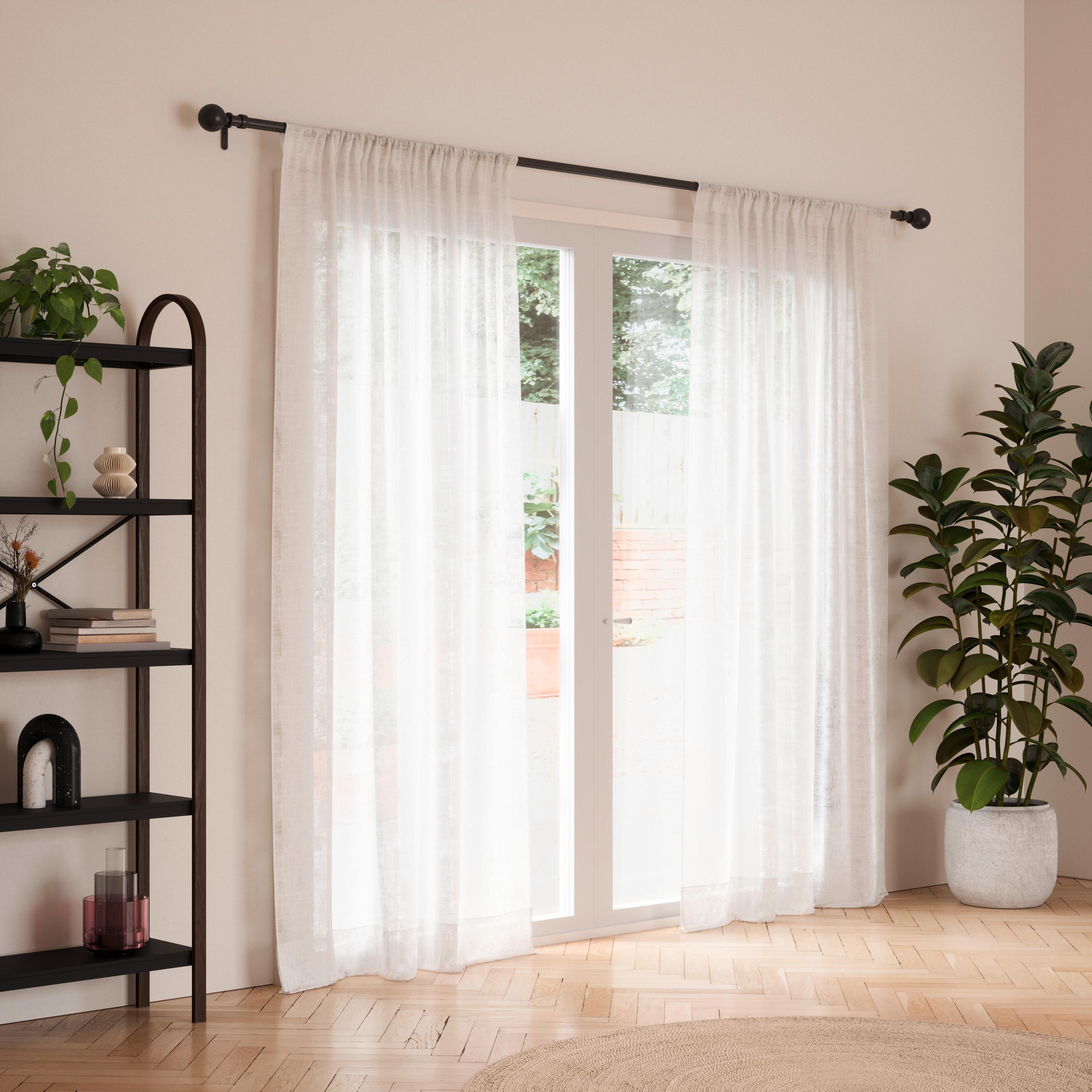 TYČ NA ZÁVĚSY BOLAS - černá, Konvenční, kov/plast (383cm) - Umbra