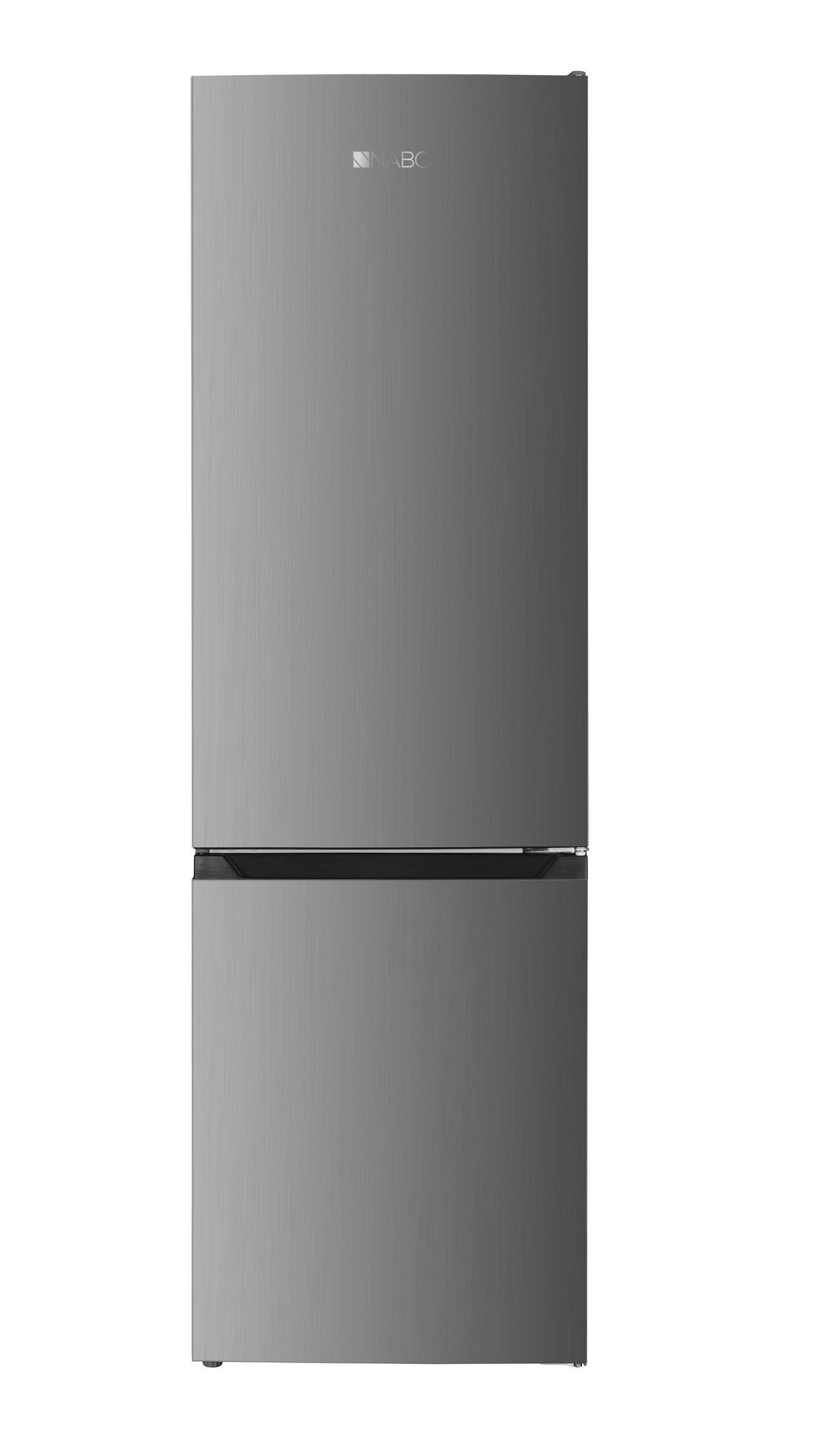 Kühl-Gefrier-Kombination Nabo Kgk 2755 - Edelstahlfarben, Basics, Metall (55/180/56cm) - Nabo