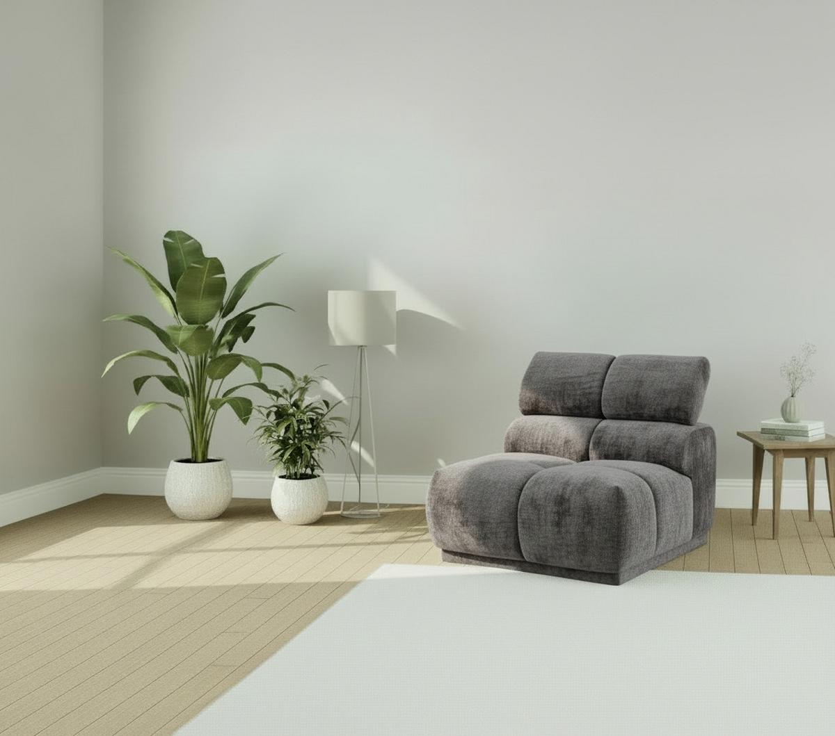 Sofaelement Chani Anthrazit, B: 81 Cm - Anthrazit, MODERN, Textil (81/86/113cm) - MID.YOU