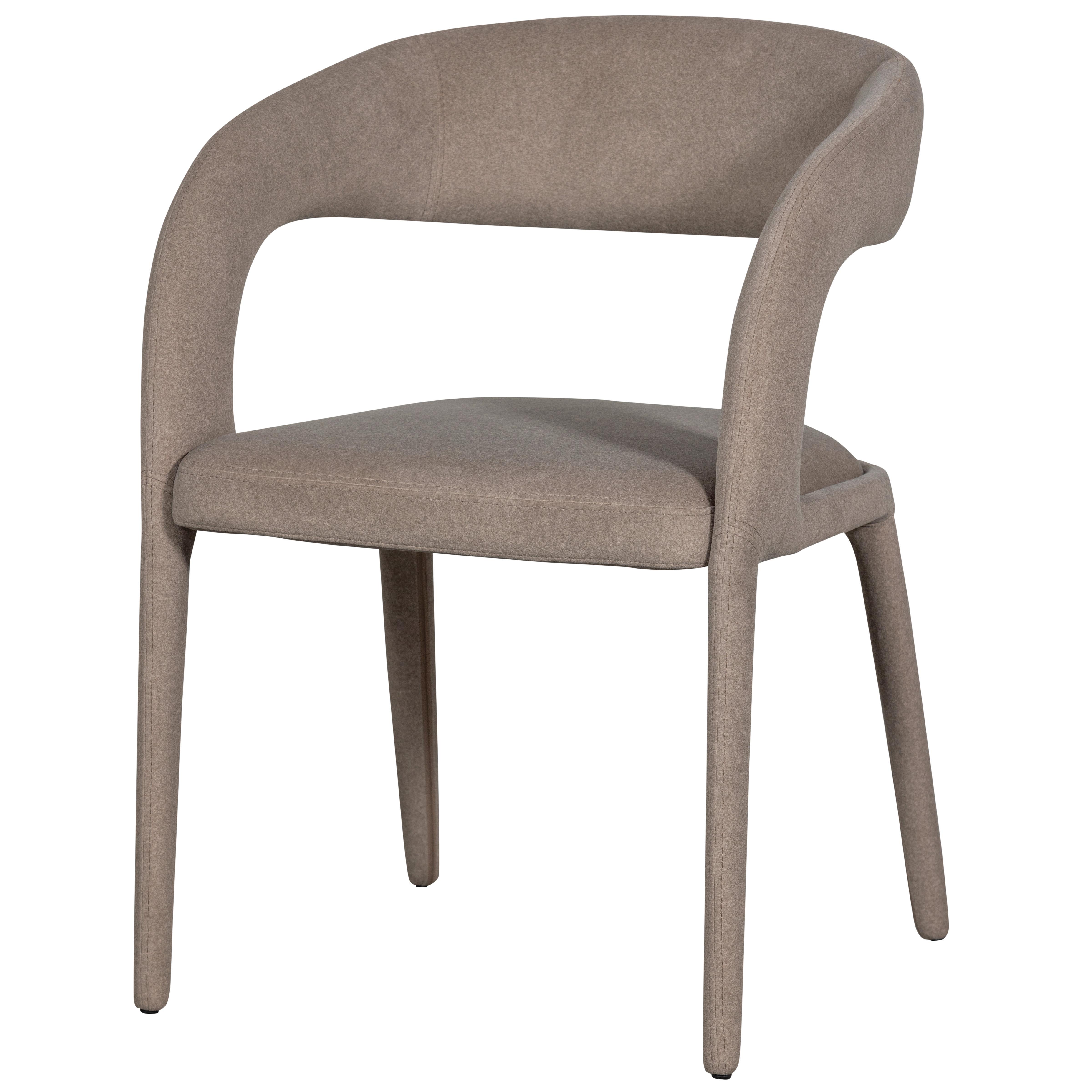ARMLEHNSTUHL Arms Braun B: 60cm - Braun, MODERN, Textil (60/80/54cm) - Livetastic