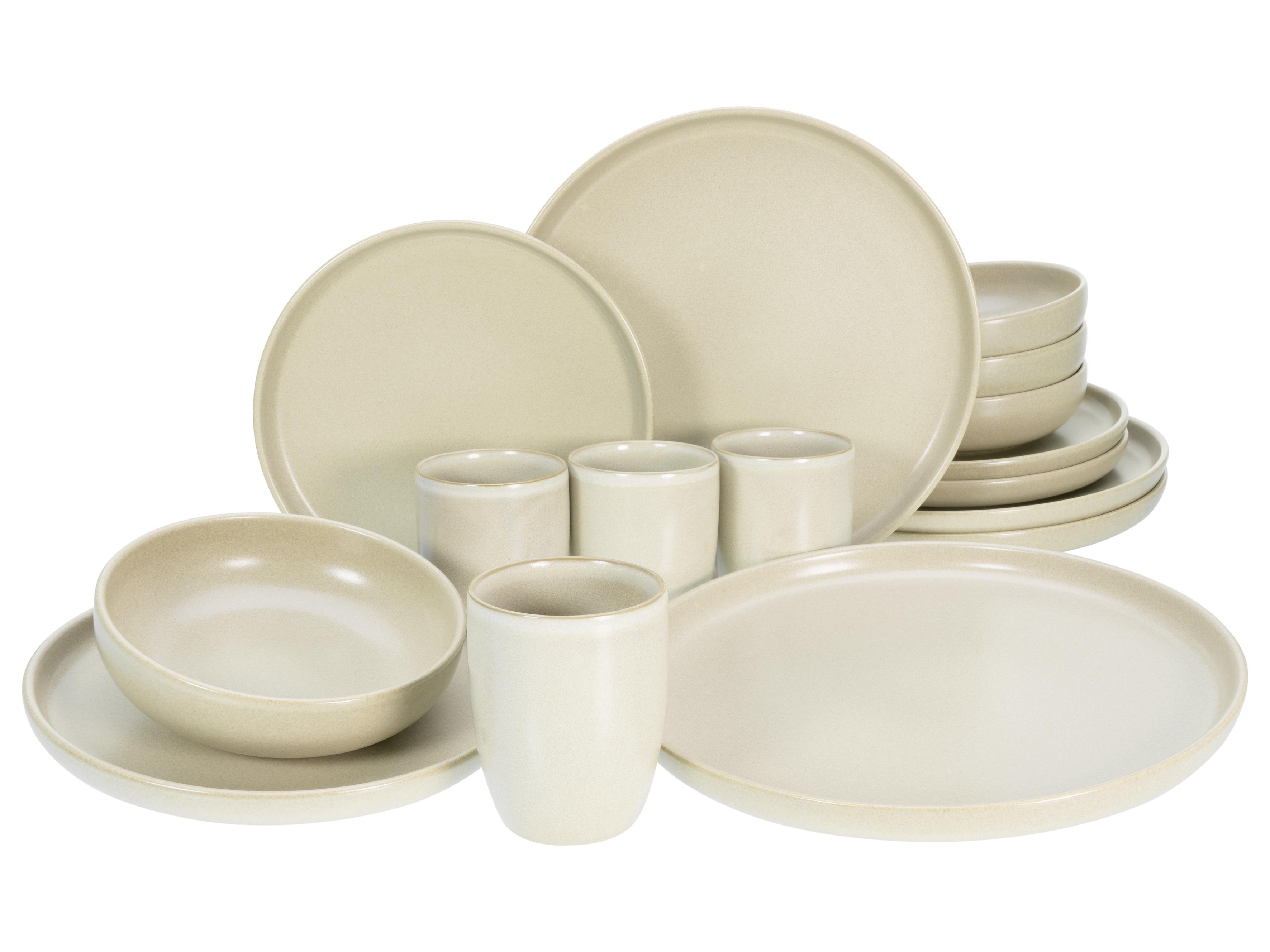 Kombiservice Uno Sandfarben 16-teilig