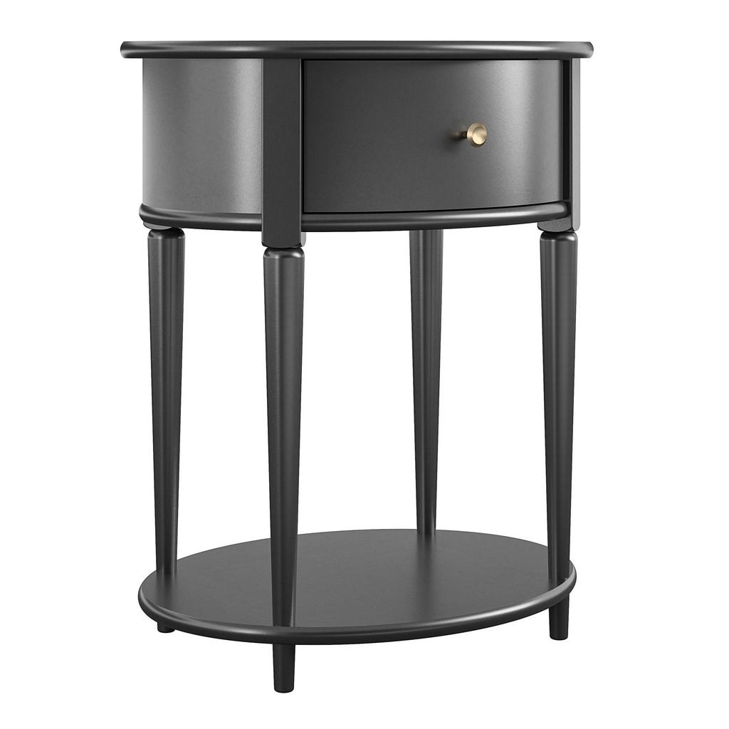 BEISTELLTISCH Aurora Schwarz B: 55 cm
