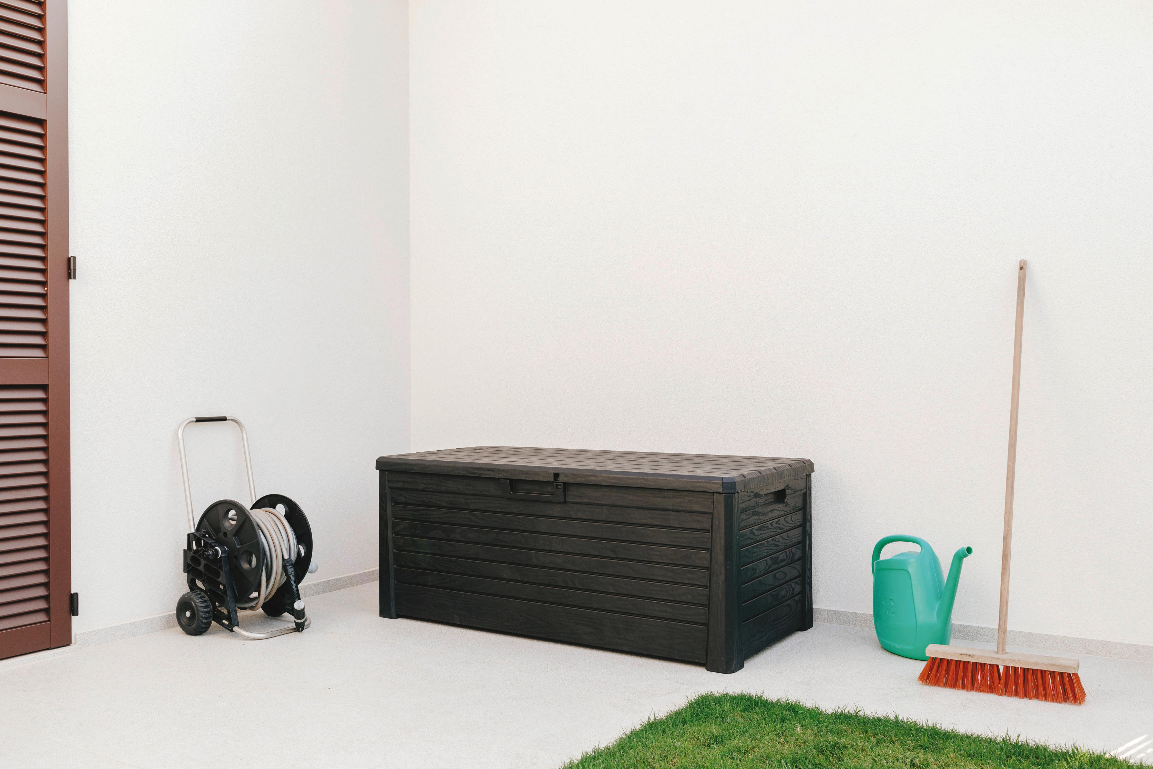 BOX NA VANKÚŠE FLORIDA - antracitová, Basics, plast (148/60/72cm) - Mömax