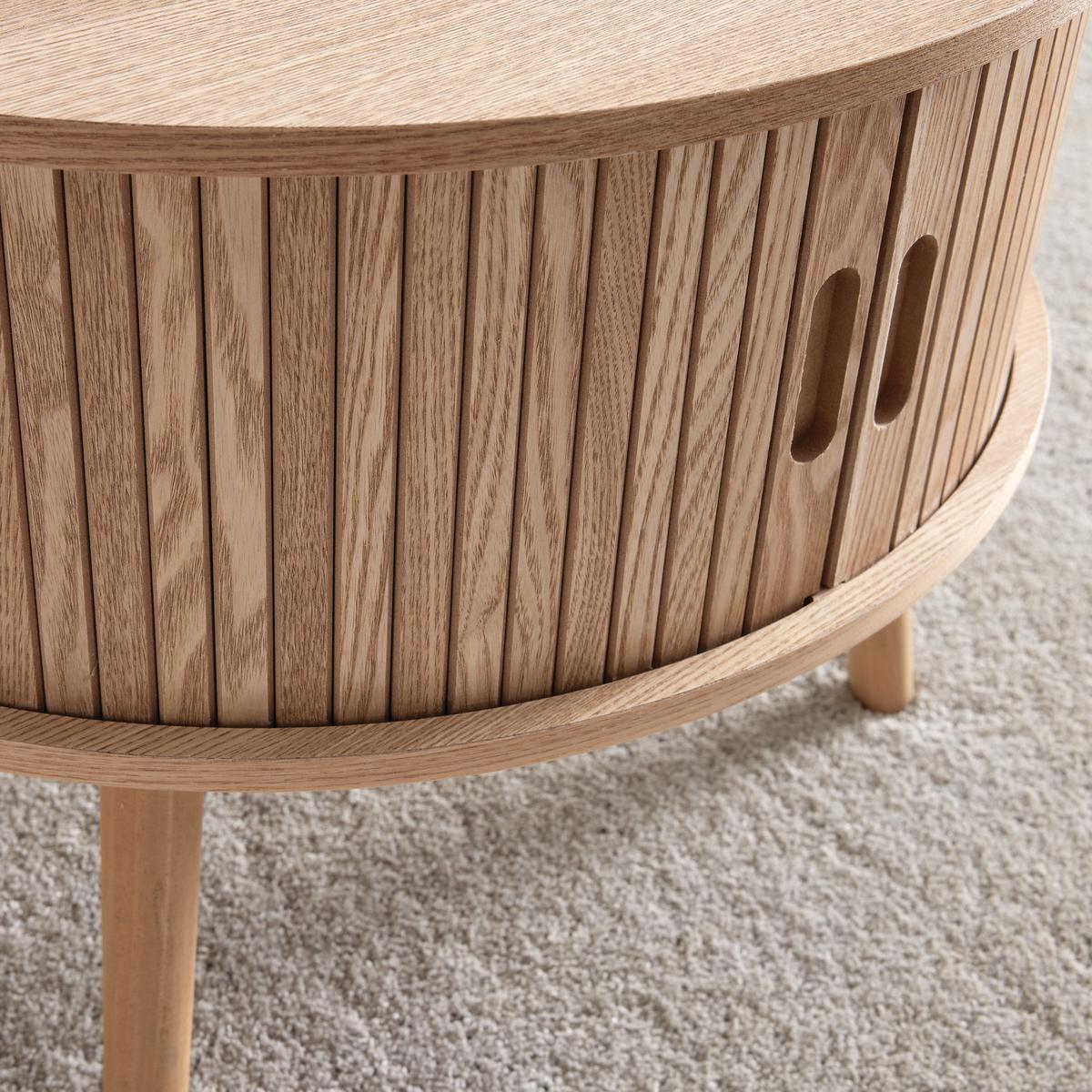 Konferenčný stolík SKANDY - prírodná farba, Modern, drevo/kompozitné drevo (60/60/40cm) - Premium Living