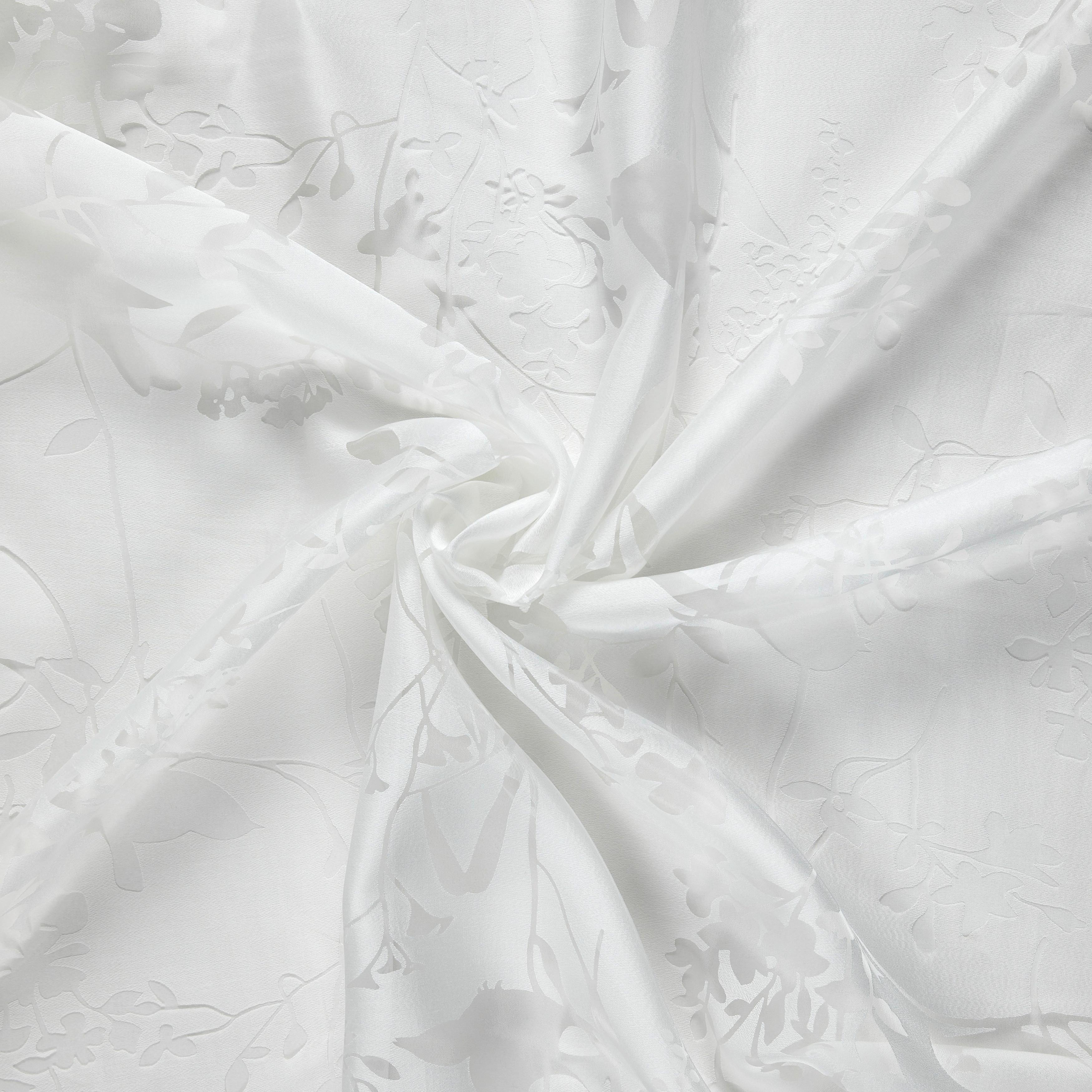 Hotový Záves Květy/ptáci, 135x245cm - biela, Romantický / Vidiecky, textil (135/245cm) - Modern Living