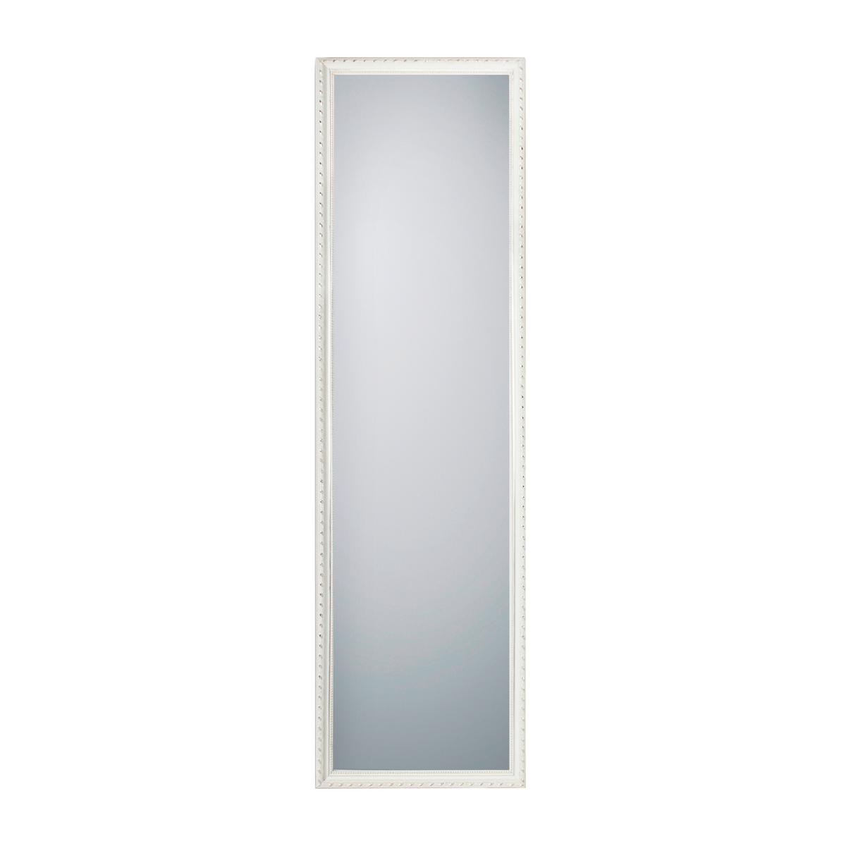 ZRKADLO LORELEY - biela, Lifestyle, drevo/sklo (35/125cm) - Mömax