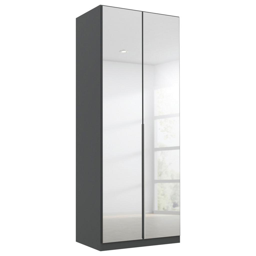 Drehtürenschrank Mit Spiegel B: 91 cm Alabama, Grau