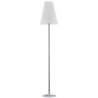 Stehleuchte 4917/ptb - Chromfarben/Weiß, KONVENTIONELL, Textil/Metall (35/180cm)