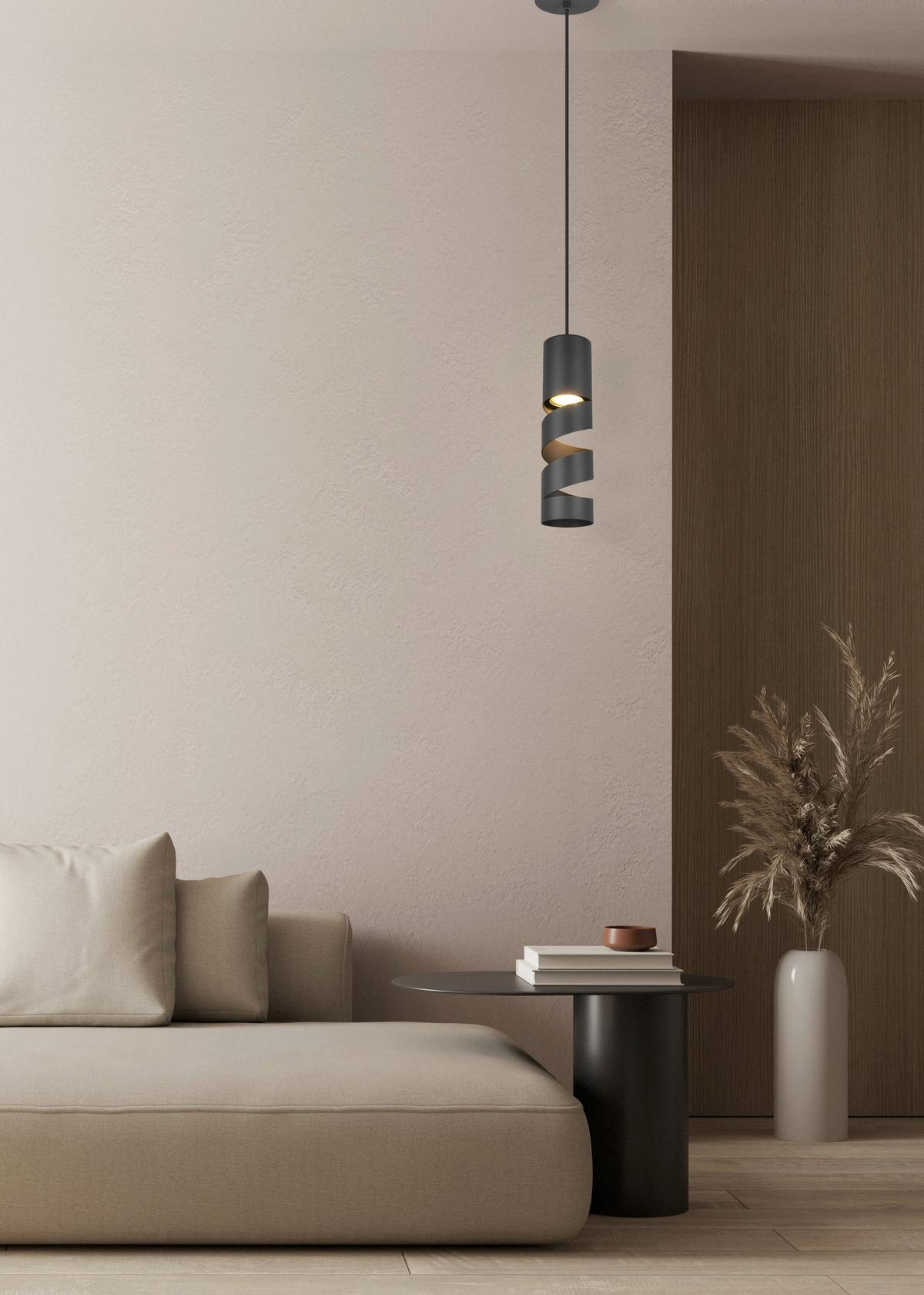 Pendelleuchte 364000132 Stream - Schwarz, Design, Metall (12/150cm) - Trio Leuchten