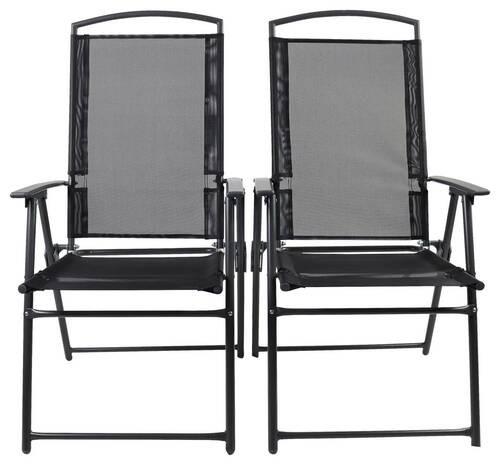 Gartenstuhl-Set 917599 2-teilig Anthrazit