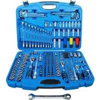 Steckschlüsselsatz Wellenprofil - Blau, Basics (48,5/39,9/10,9cm)