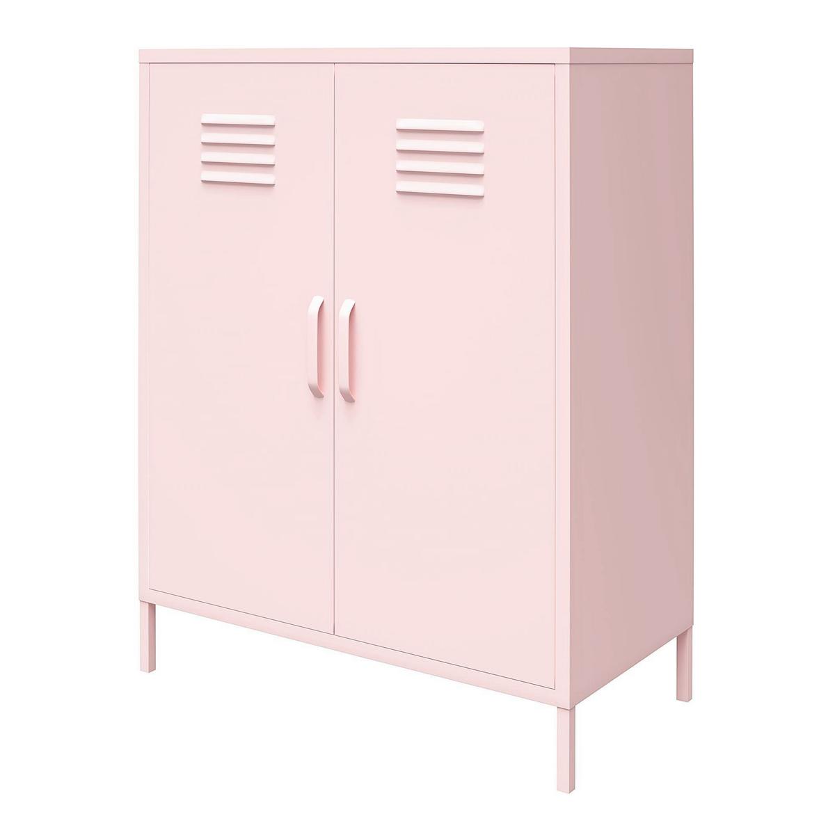 Highboard Cache Rosa B: 80cm - Rosa, Design, Metall (80/101/40cm) - MID.YOU