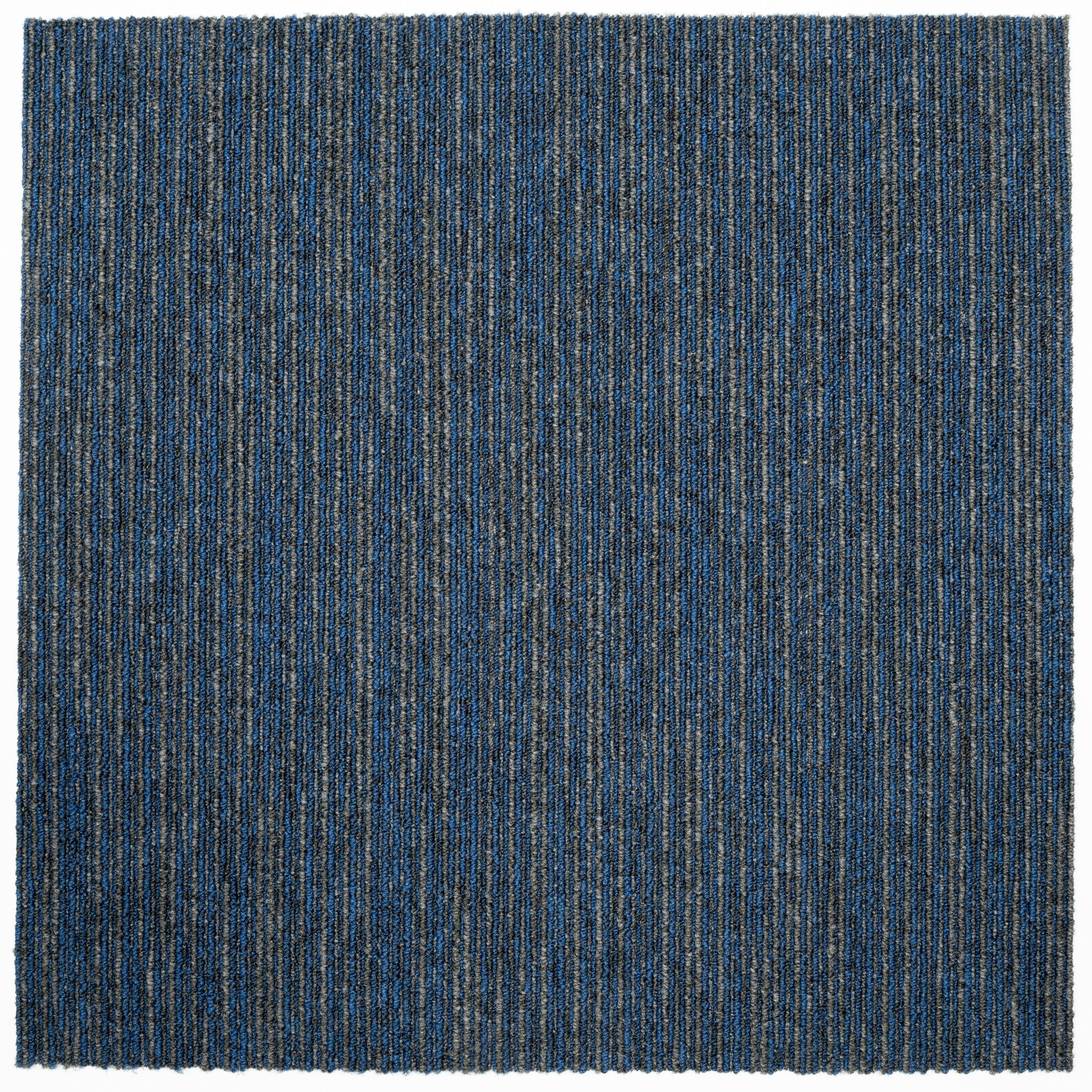 Teppichfliese Blau/Grau Ambition 50x50 cm Florhöhe 3mm - Blau/Grau, Basics, Textil (50/50cm)