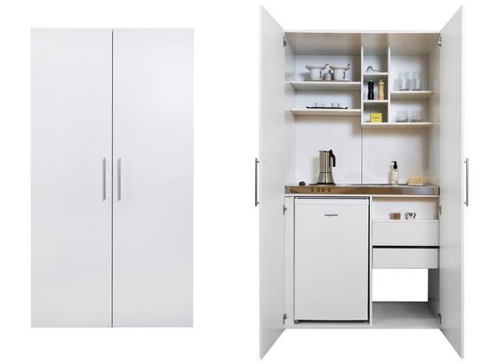 Kompakte Schrankküche in Weiß kaufen