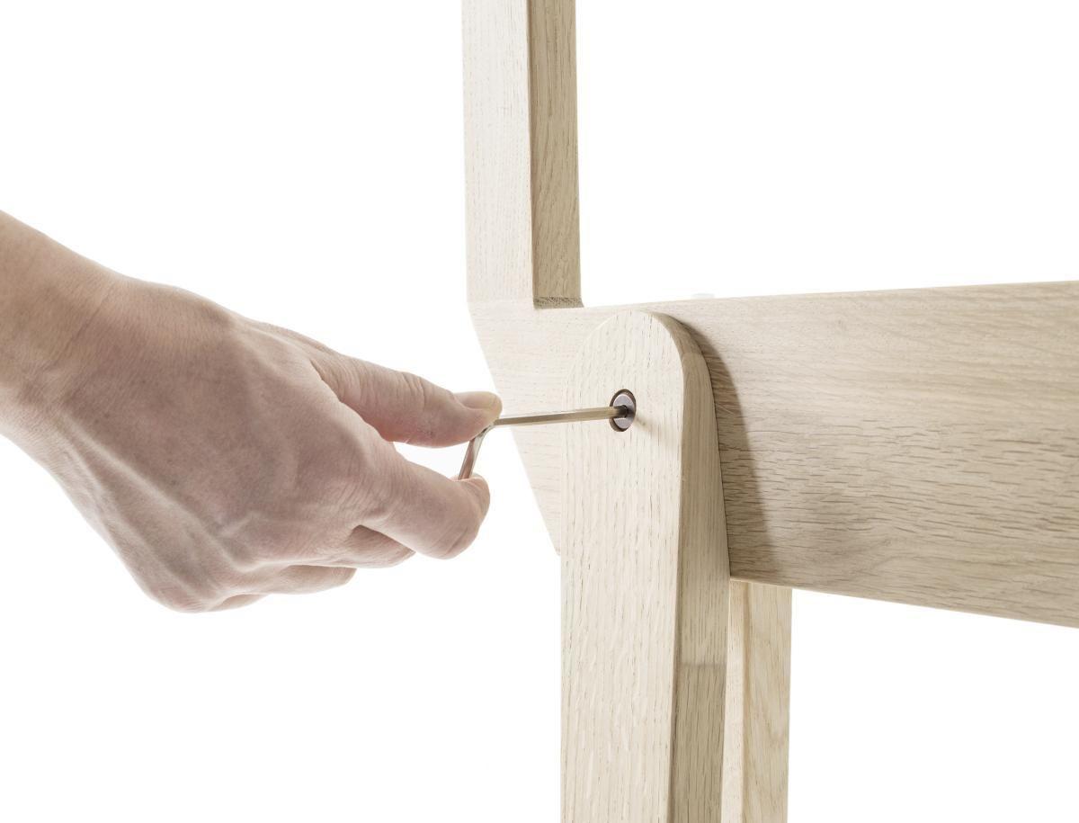 Tischgestell Berliner Bock - Eichefarben, Design, Holz (75/25/98cm) - Sudbrock