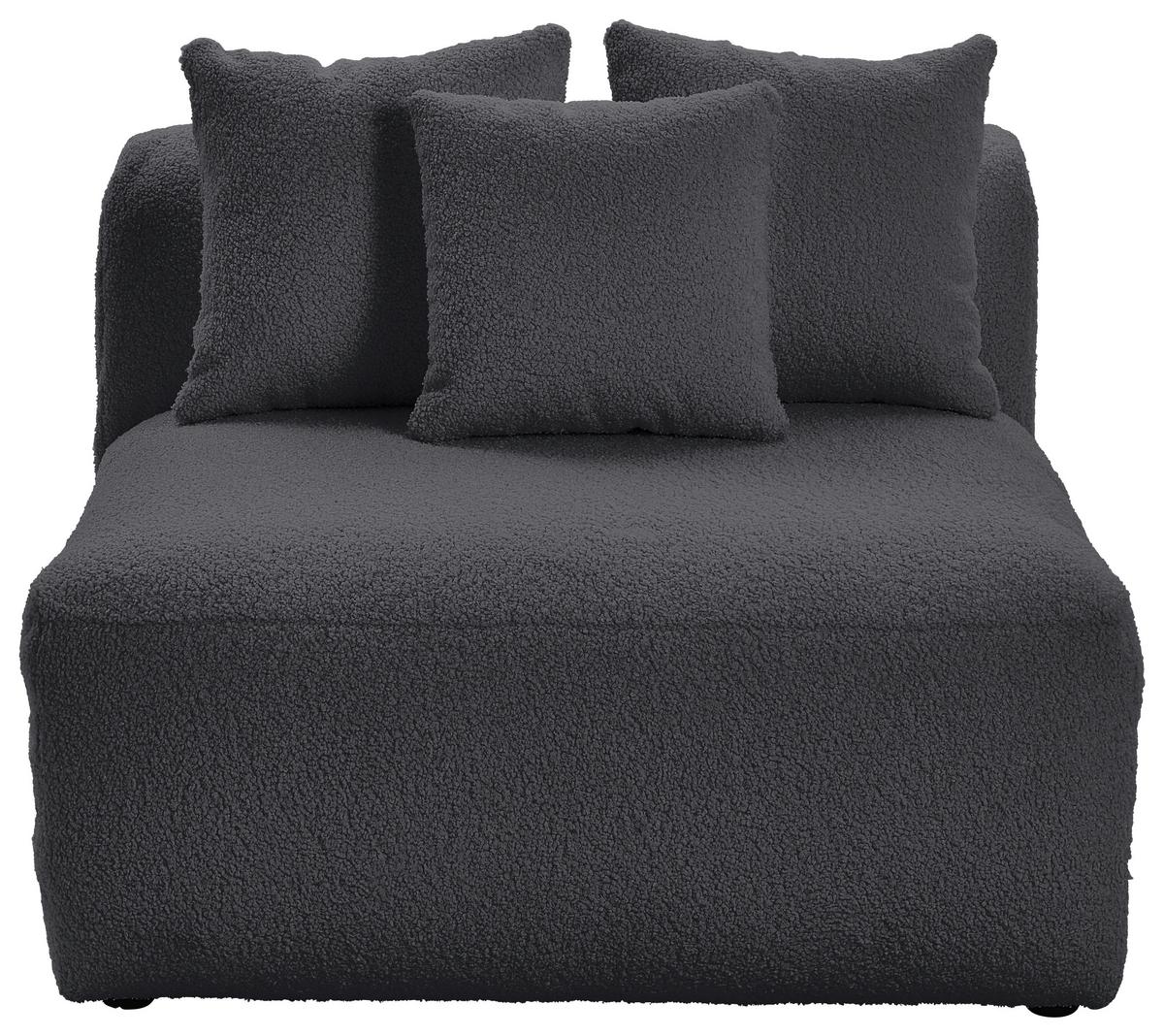 Modul Sofa Bloom 2er-sofa Dunkelgrau - Dunkelgrau, Trend, Textil (100/70/122cm) - Livetastic