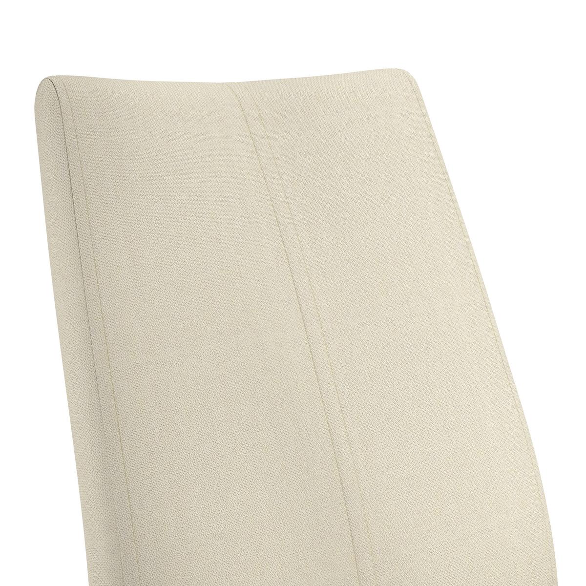 Schwingstuhl Anne Webstoff creme gepolstert - Creme/Schwarz, KONVENTIONELL, Textil/Metall (44/96/57cm)