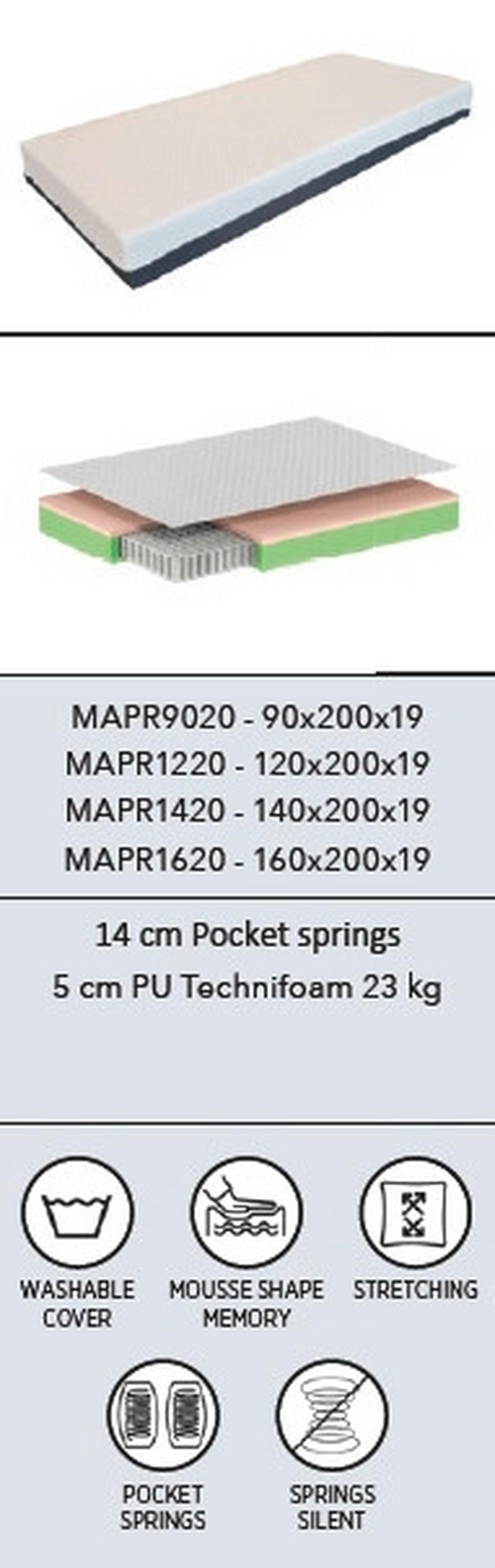 TASCHENFEDERKERNMATRATZE Premium Beige 90x200cm - Beige, Basics, Textil (90/200cm) - Vipack