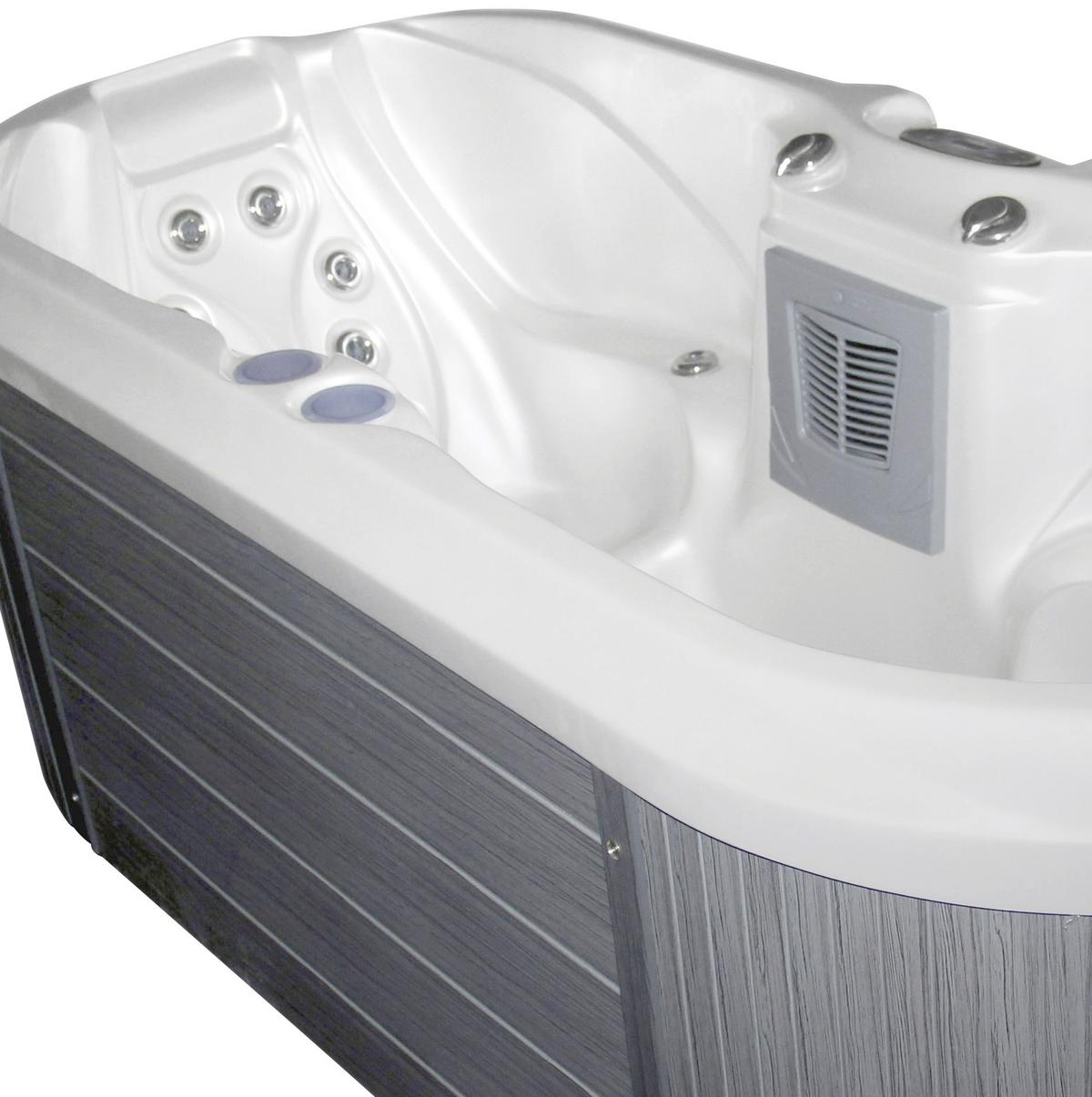 Whirlpool Acryl Como Ec2000 225x78x100 cm - Braun/Weiß, Design, Kunststoff (225/100/78cm)
