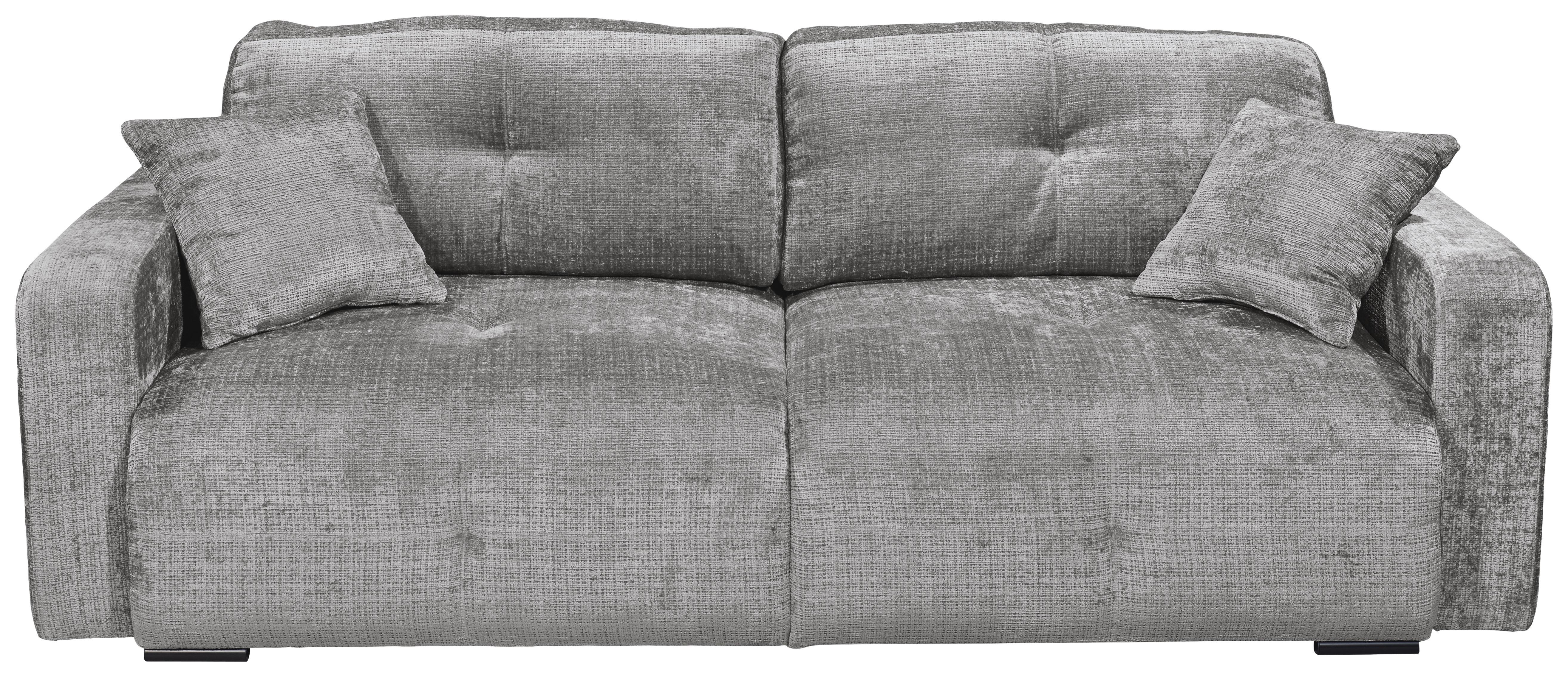 Schlafsofa Bullet Grau B: 235 Cm - Schwarz/Grau, KONVENTIONELL, Textil (235/88/120cm) - MID.YOU
