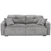 Schlafsofa Bullet Grau B: 235 Cm - Schwarz/Grau, KONVENTIONELL, Textil (235/88/120cm) - MID.YOU