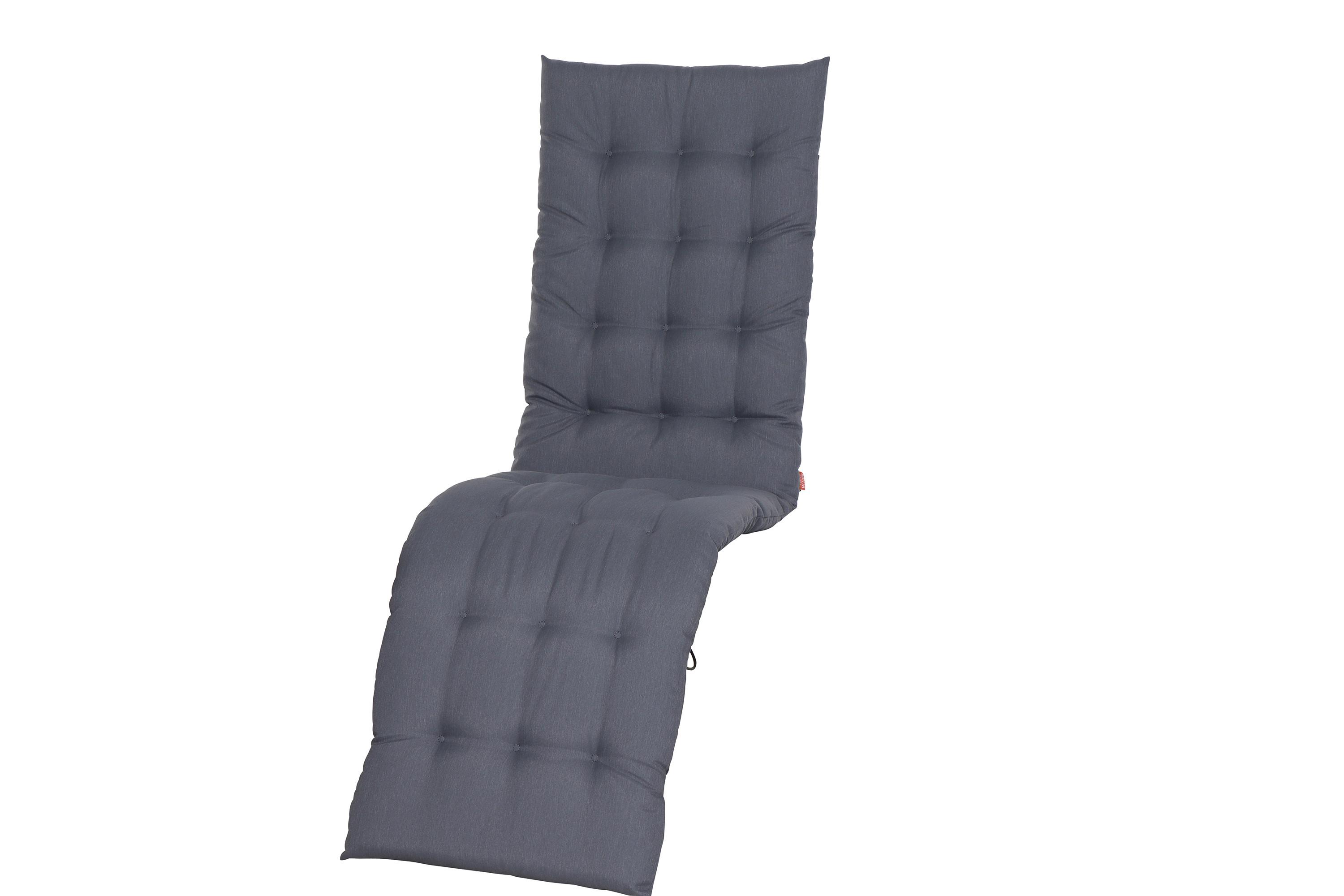 Liegenauflage N41986 - Grau, KONVENTIONELL, Textil (48/6/160cm) - Siena Garden