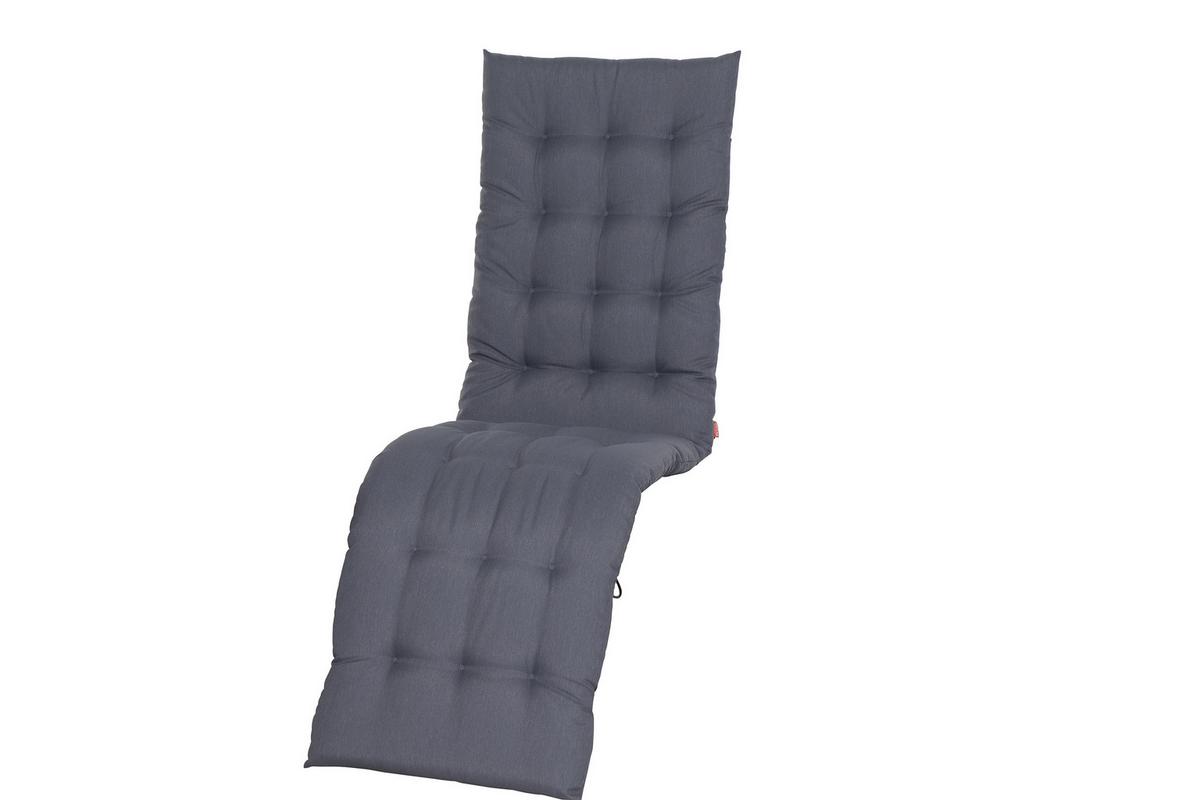 Liegenauflage N41986 - Grau, KONVENTIONELL, Textil (48/6/160cm) - Siena Garden