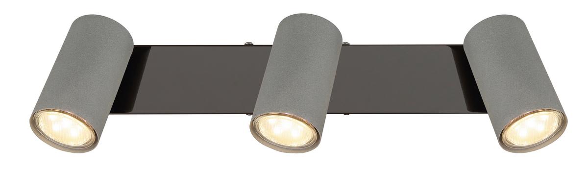 Strahler 57911-3s - Schwarzchrom/Grau, Design, Metall (41/10/12cm) - Globo