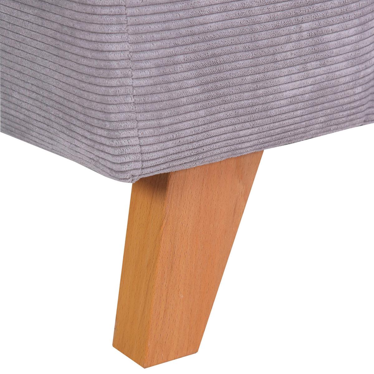 Bigsofa Rimini - Buchefarben/Grau, Design, Textil (240/63/90cm) - MID.YOU