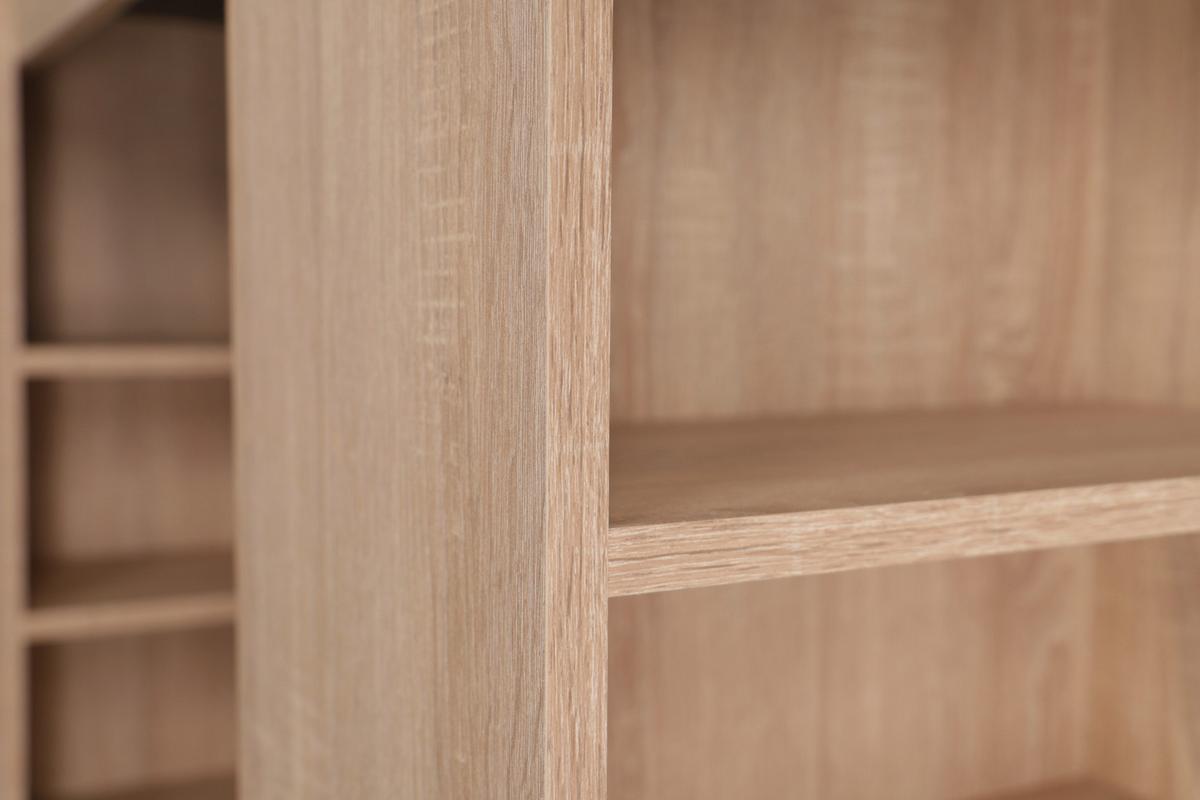 Bartisch Merle Schwarz, Eiche Dekor L: 103 cm - Eichefarben/Schwarz, Design, Holzwerkstoff (103/50/115cm) - Respekta