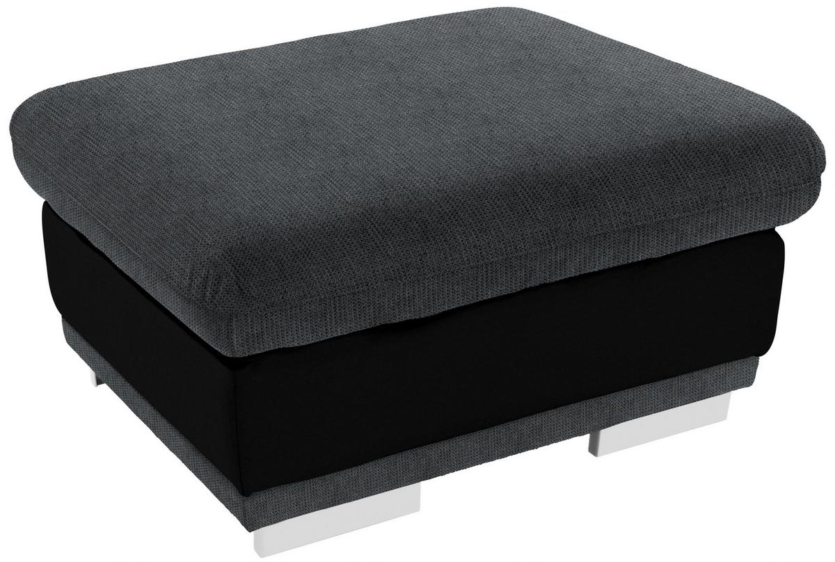 TABURET Seaside, šedá / černá - šedá/černá, Konvenční, kov/textil (97/47/67cm) - Luca Bessoni