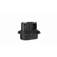 Steckdosenelement Piccolino Qi - Schwarz, Basics, Glas/Kunststoff (12/7,6/4,8cm) - HKT