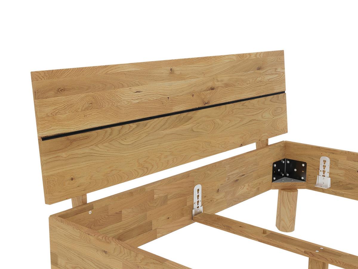 Bett Como Naturfarben 140x200cm - Naturfarben, MODERN, Holz (140/200cm) - MID.YOU