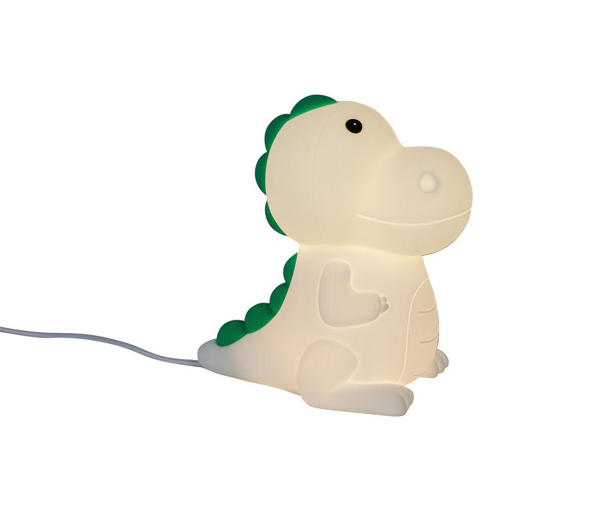 NOČNÍ SVĚTLO DINO - bílá, Moderní, plast (8,5/13,8/13,5cm) - Mömax