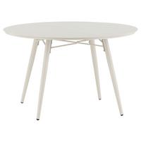 Gartentisch Lina Metall L 120 cm - Beige, KONVENTIONELL, Metall (120/120/75cm) - Gardenson