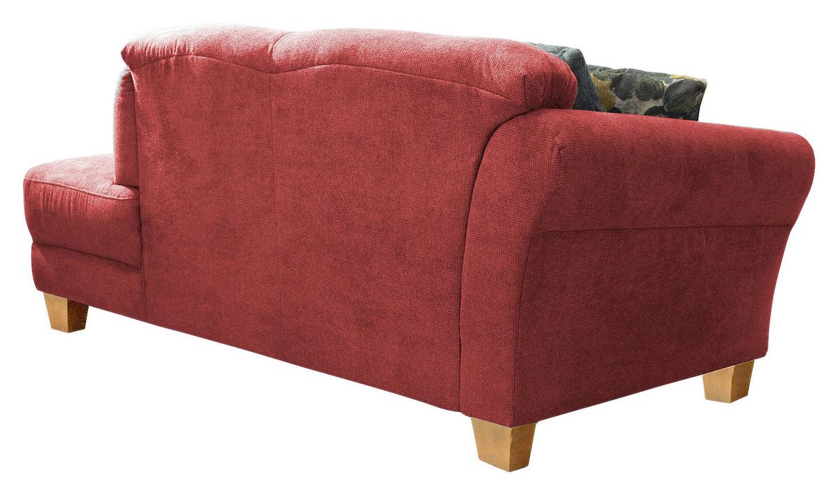 Récamiere Gotland V, Rot B: 194 cm - Rot/Naturfarben, KONVENTIONELL, Textil (194/84/91cm) - Sit & More