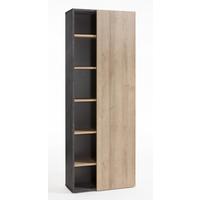 Szekrény Core 80/218cm - tölgyfa színű/antracit, Modern, faalapú anyag (80/218/35cm) - MID.YOU