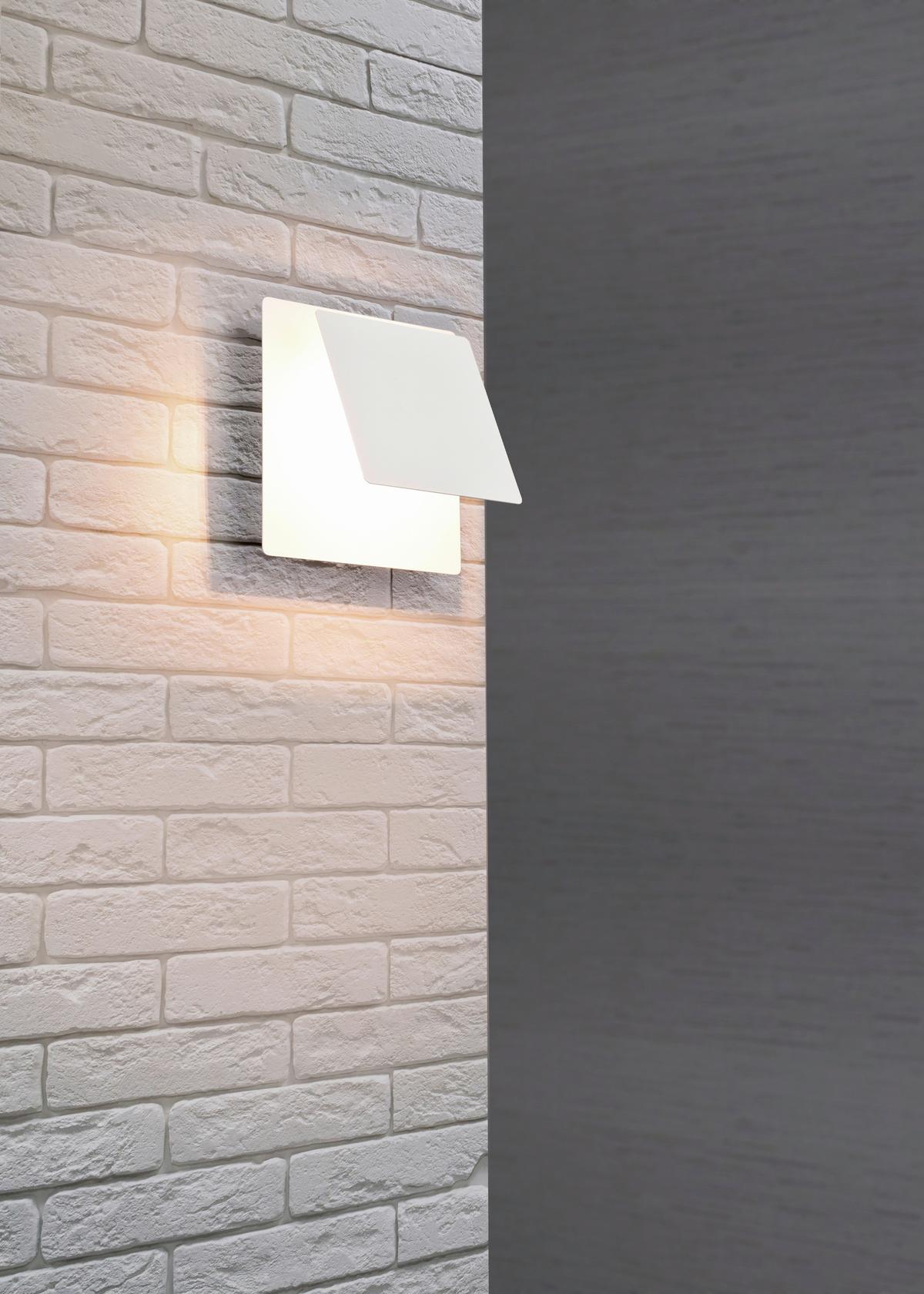 Led-wandleuchte 240319131 Mio - Weiß, Design, Metall (18/18/7.2cm) - Trio Leuchten