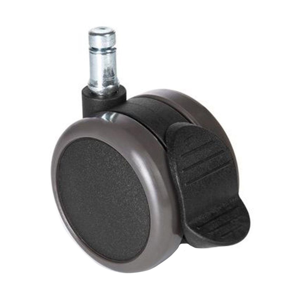 Bürostuhlrollen Rolo Stop Schwarz Ø 6,5 Cm 5er-Set - Schwarz, Basics, Kunststoff/Metall (5/7/6,5cm) - MID.YOU