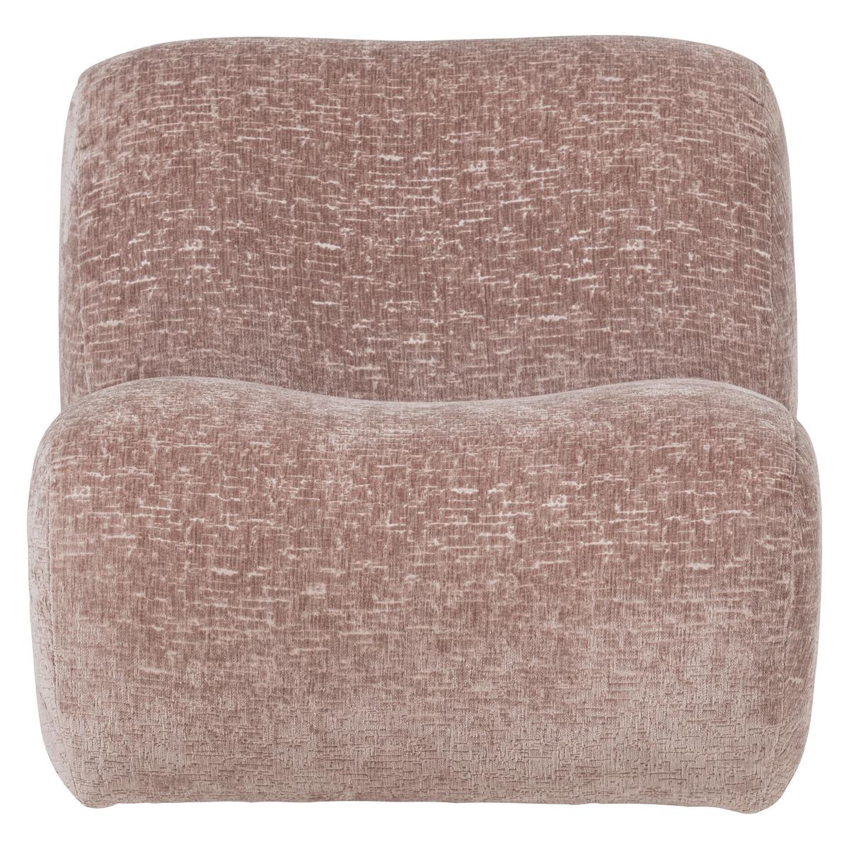 SESSEL Nomu Hellrosa B: 76cm - Hellrosa, MODERN, Textil (76/74/92cm) - Livetastic