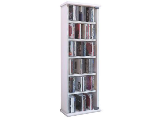 CD-regal Vetro B: 31 cm - Weiß, KONVENTIONELL, Glas/Holzwerkstoff (31/92/18cm) CD-regal Vetro B: 31 cm - Weiß, KONVENTIONELL, Glas/Holzwerkstoff (31/92/18cm)