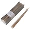 Dlouhá svíčka Twisto, 6ks/bal. - světle šedá, Moderní, parafín/přírodní materiály (2/20cm) - Modern Living