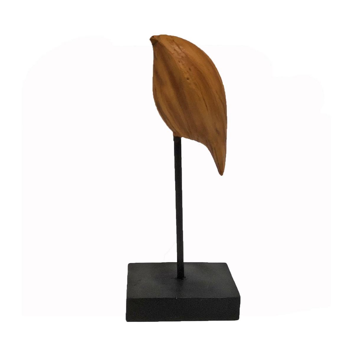 Skulptur Ryan - Schwarz/Braun, KONVENTIONELL, Kunststoff/Metall (6,5/7,4/18,3cm) - Luca Bessoni