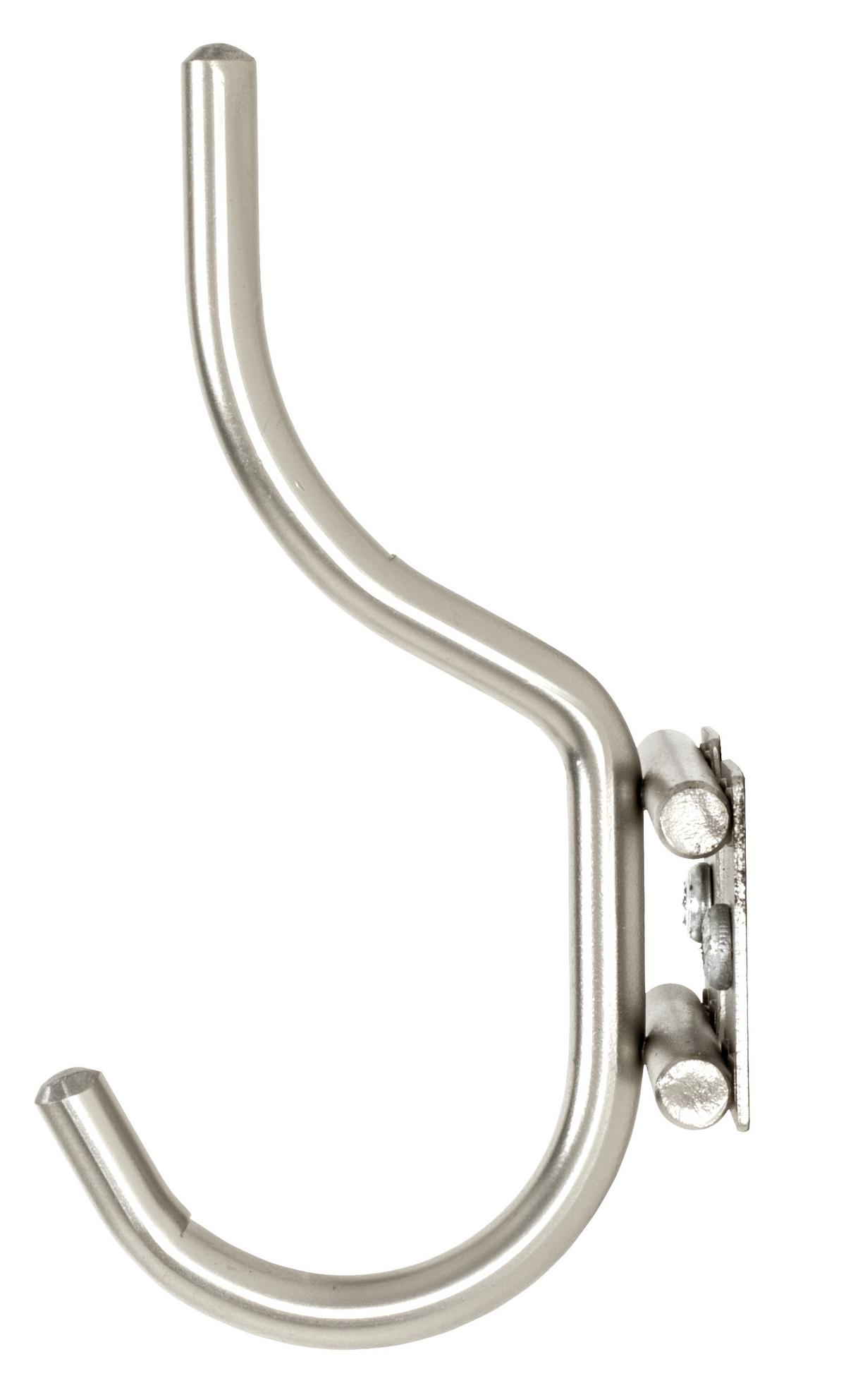 LIŠTA S HÁČIKMI EIDER 3 - farba ušľachtilej ocele, Modern, kov (22/14/8cm)