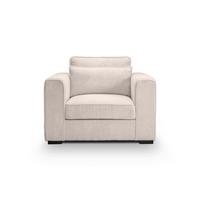 1,5-Sitzer Almera Greige B: 120cm - Greige/Schwarz, Basics, Holz/Textil (120/92/112cm) - MID.YOU