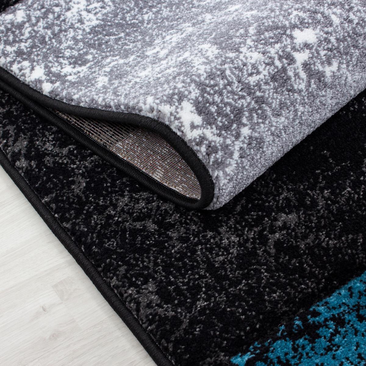 Teppich Läufer Türkis Hawaii 80x300 cm - Türkis, KONVENTIONELL, Textil (80/300cm)
