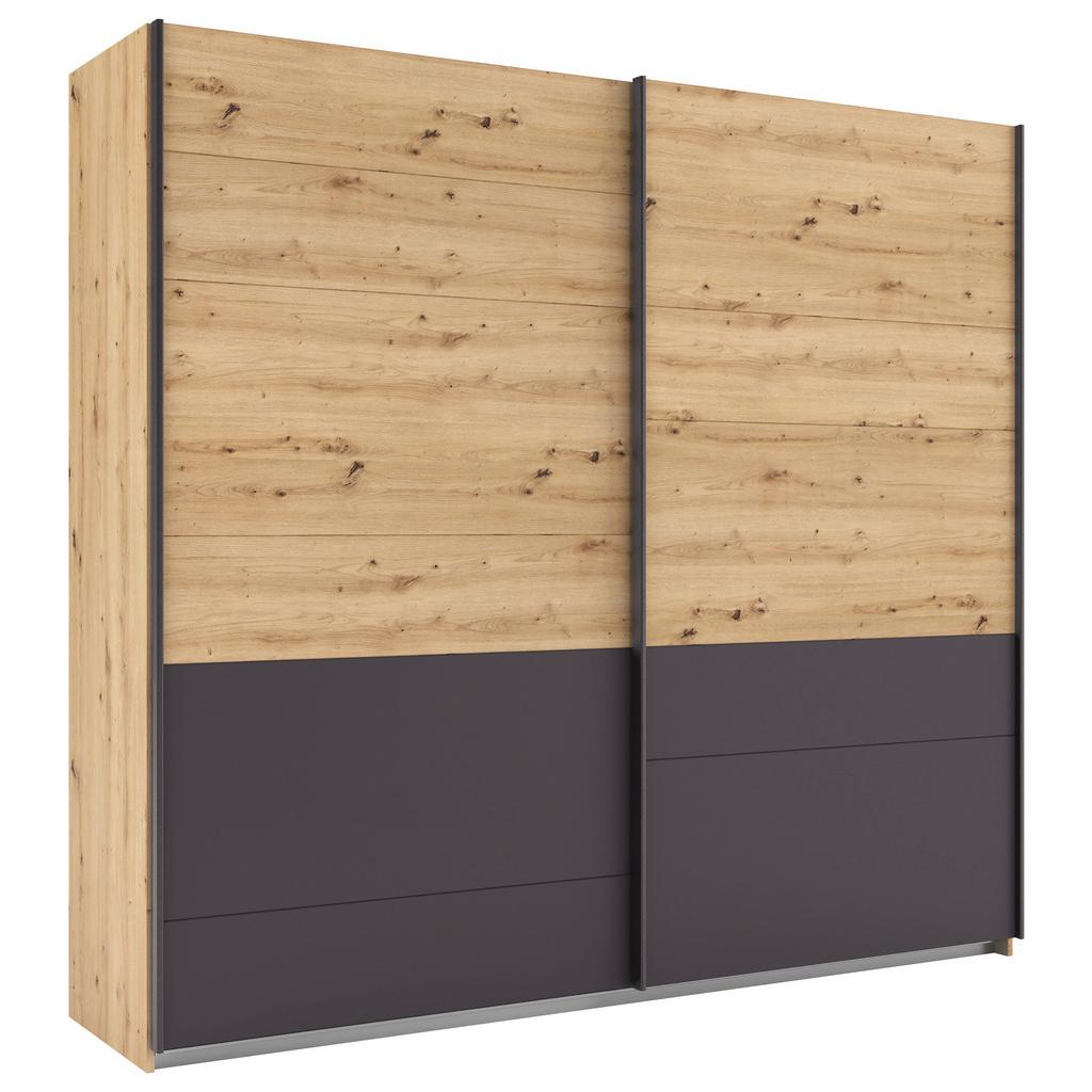 Schwebetürenschrank Bilbao Eiche Artisan/grau B: 226 Cm