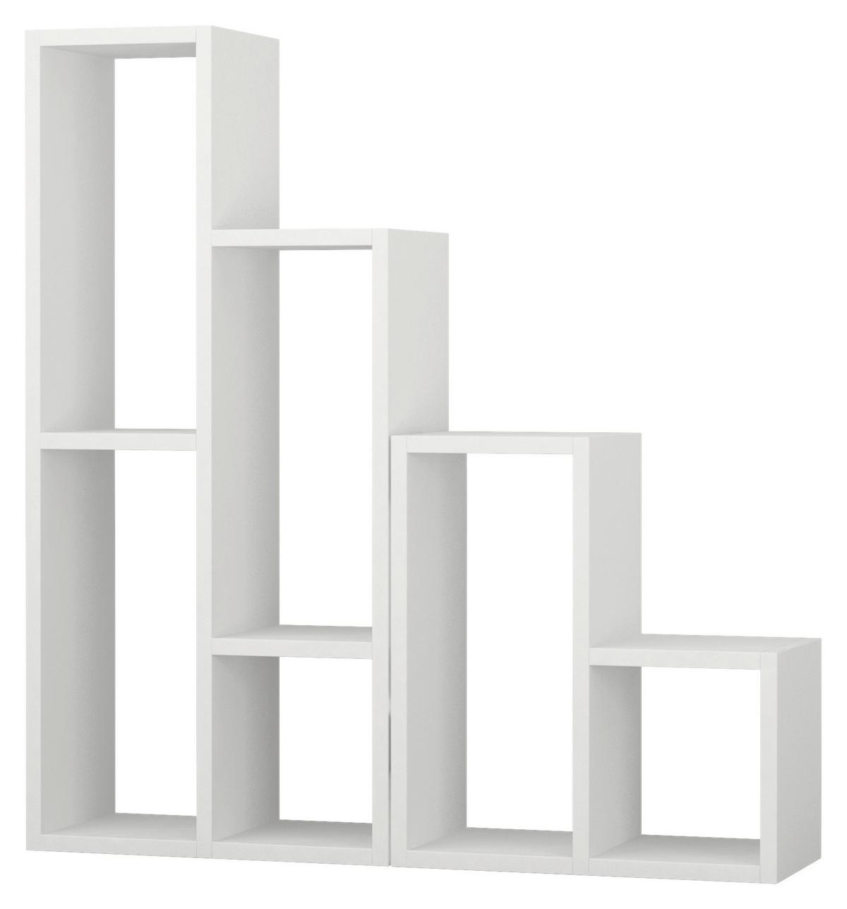 Regal Sule Regal - Weiß, Design, Holzwerkstoff (42/89/20cm) - Livetastic