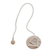 Řasící spona Abstrakt, 6cm, zlatá - barvy zlata, Moderní, textil (6cm) - Modern Living