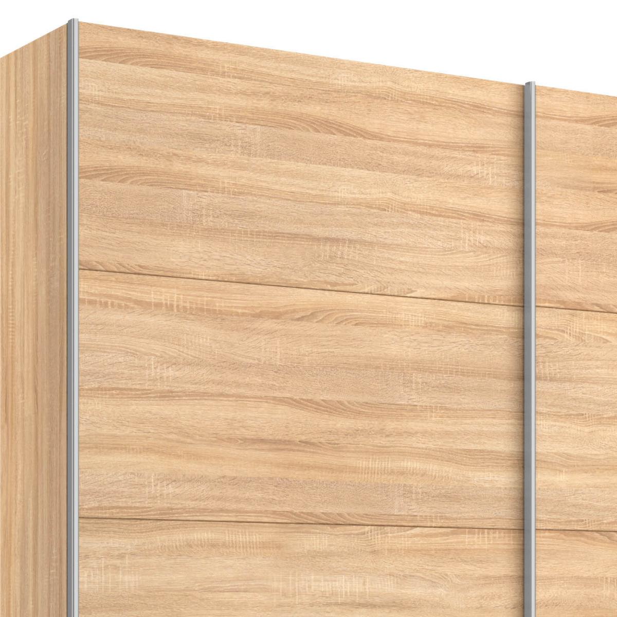 Schwebetürenschrank 226cm Belluno, Sonoma Eiche Dekor - Sonoma Eiche, MODERN, Holzwerkstoff (226/230/62cm) - Rauch Möbel